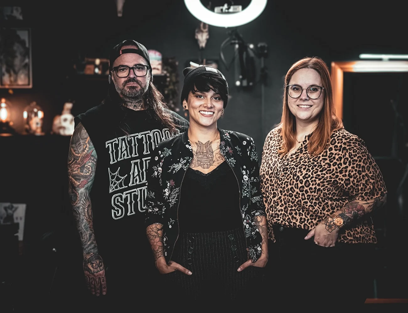 Das Team vom Skin City Tattoo & Piercing Studio in Ahrensburg